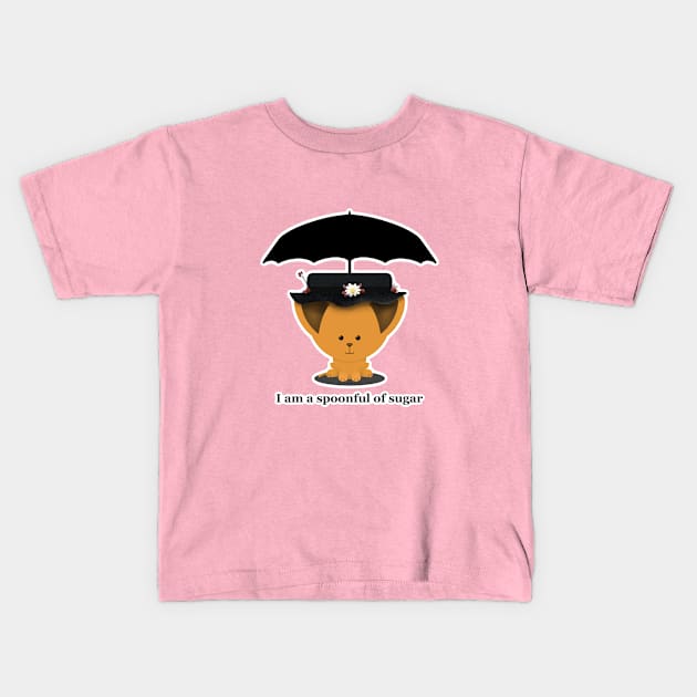 I Am a Spoonful of Sugar Kids T-Shirt by WatershipBound